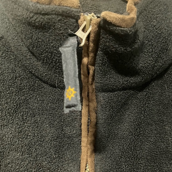 North End Pro Club Black Fleece Quarter-Zip Pullover - Size Large - Picture 2 of 16